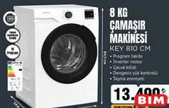 KEYSMART 8 KG ÇAMAŞIR MAKİNESİ KEY 810 CM